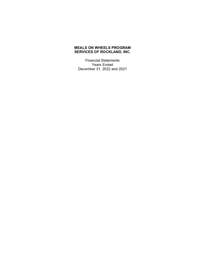 2021 - 2022 Audited Financials