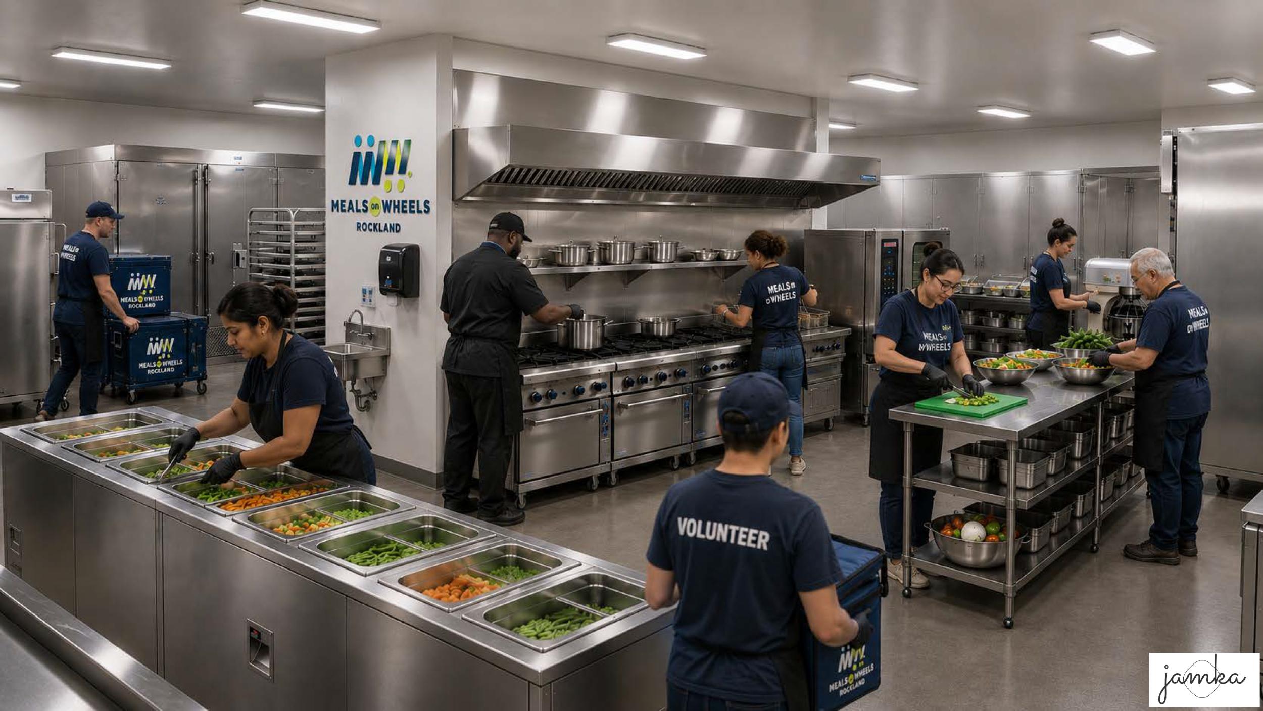 Rendering of the proposed production kitchen.