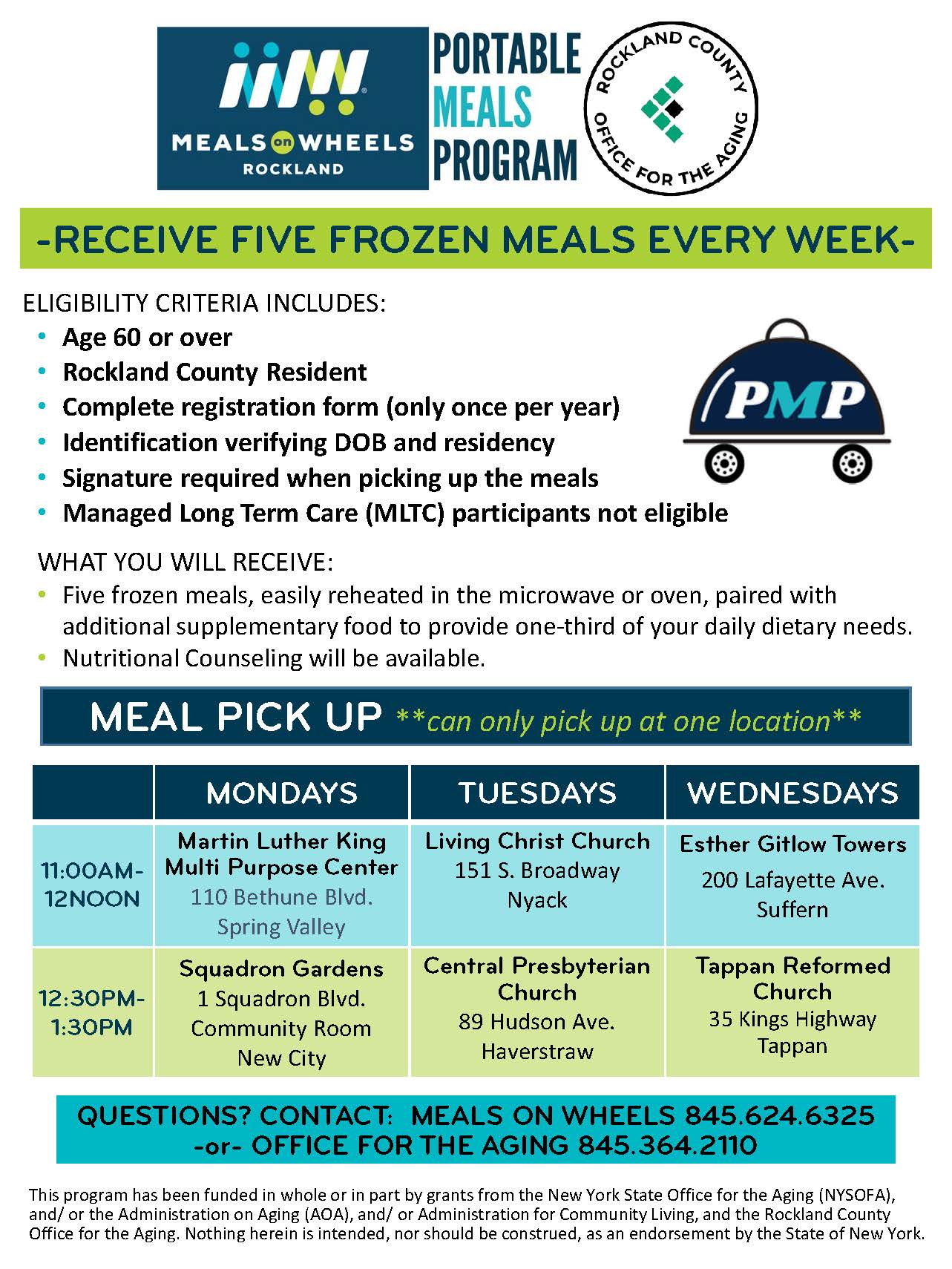 Portable Meals Pickup Location